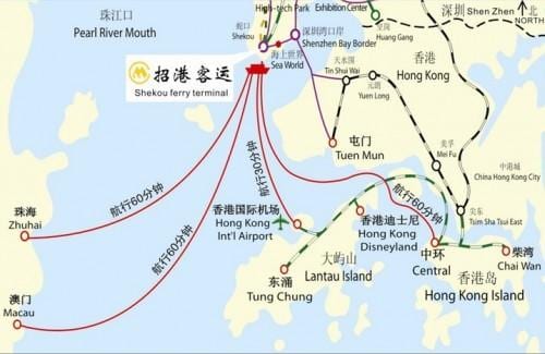 karte shekou ferry terminal