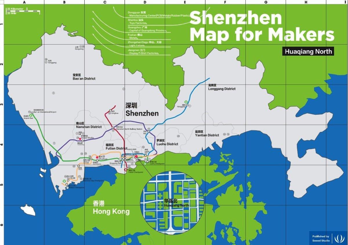 karte Shenzhen kartes veidotājiem