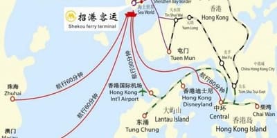 Karte shekou ferry terminal