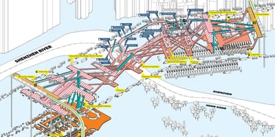Karte Shenzhen 3d