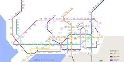 Shenzhen metro kartes 2016
