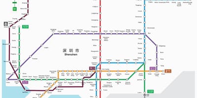 Shenzhen metro kartes 2016