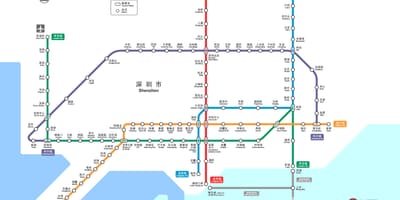 Shenzhen dzelzceļa kartes